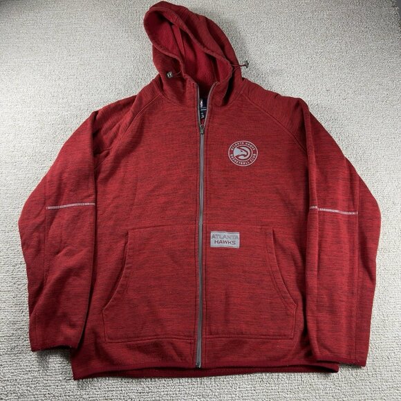 G-III Atlanta Hawks Hooded Jacket Red Gray Men’s Size XL - Picture 1 of 7